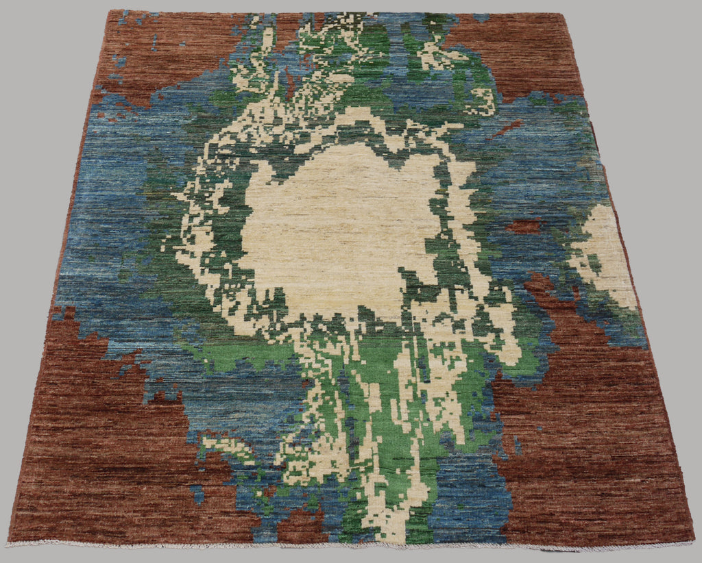 The Terracotta Earth Bloom – Rug 96 (152 × 197 cm)