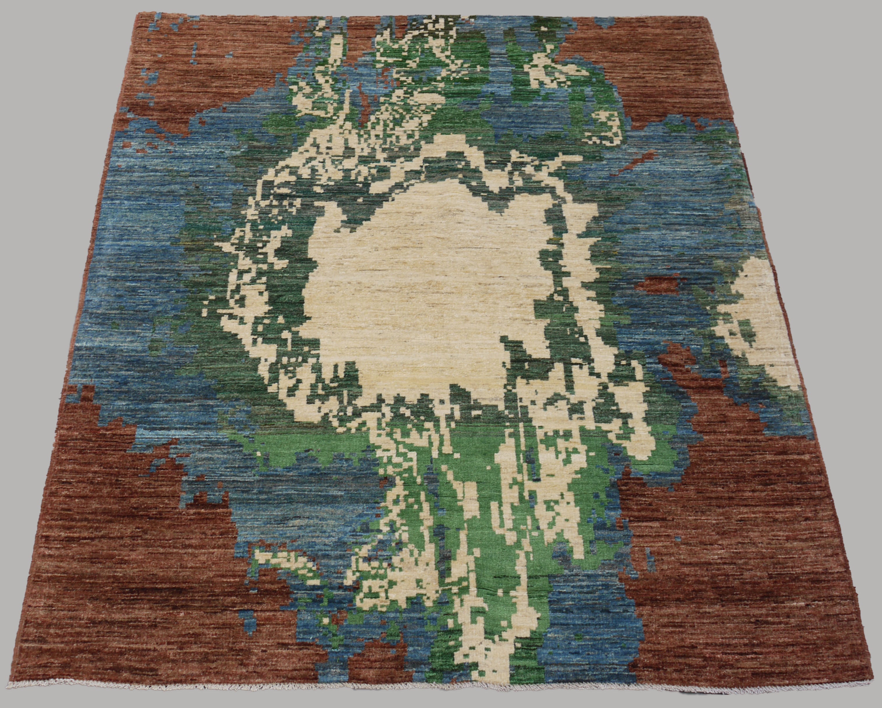 The Terracotta Earth Bloom – Rug 96 (152 × 197 cm)