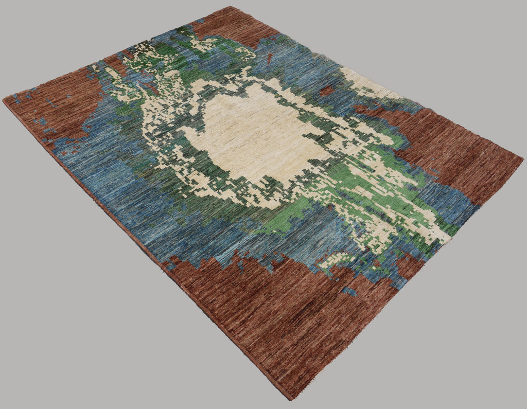 The Terracotta Earth Bloom – Rug 96 (152 × 197 cm)