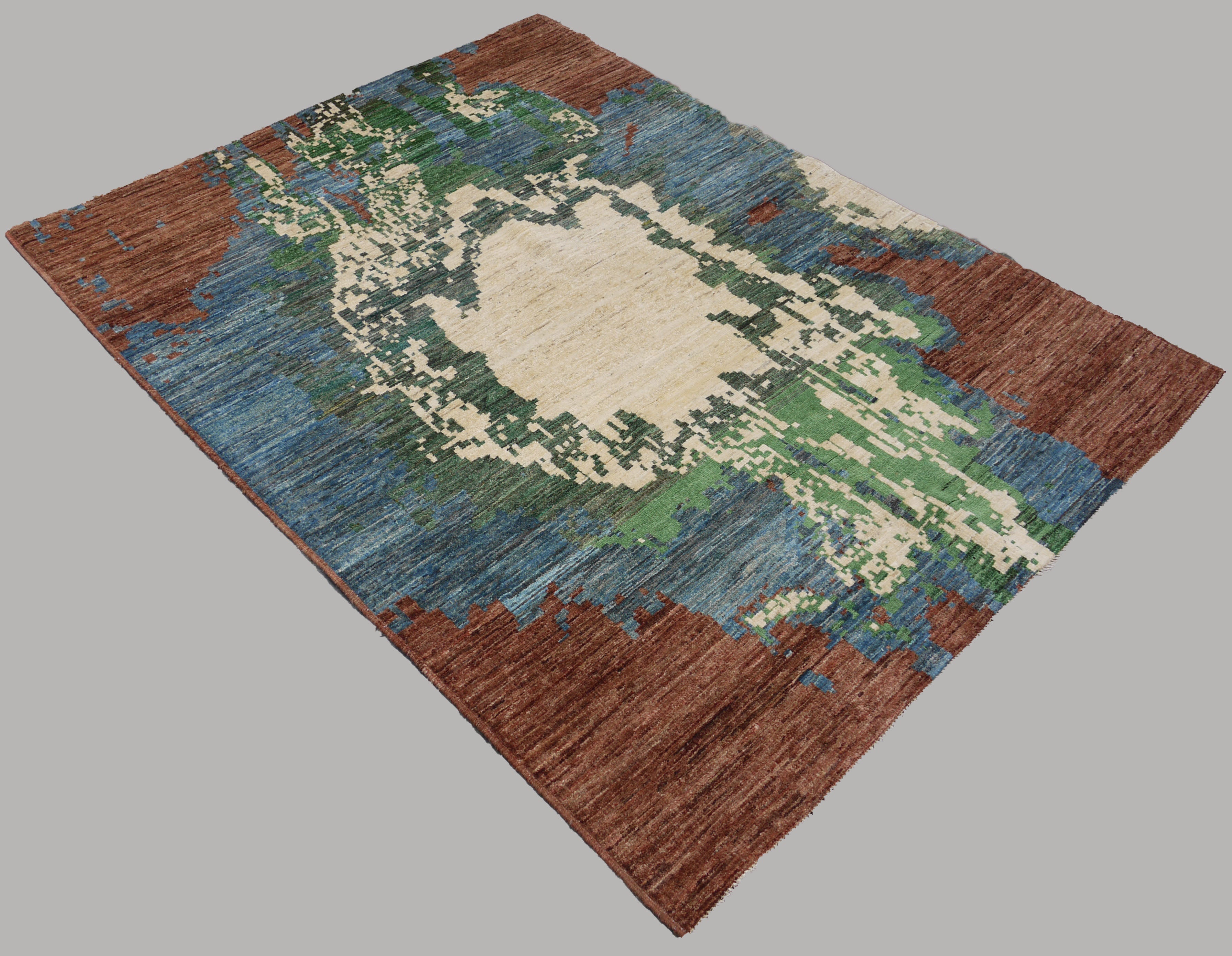 The Terracotta Earth Bloom – Rug 96 (152 × 197 cm)