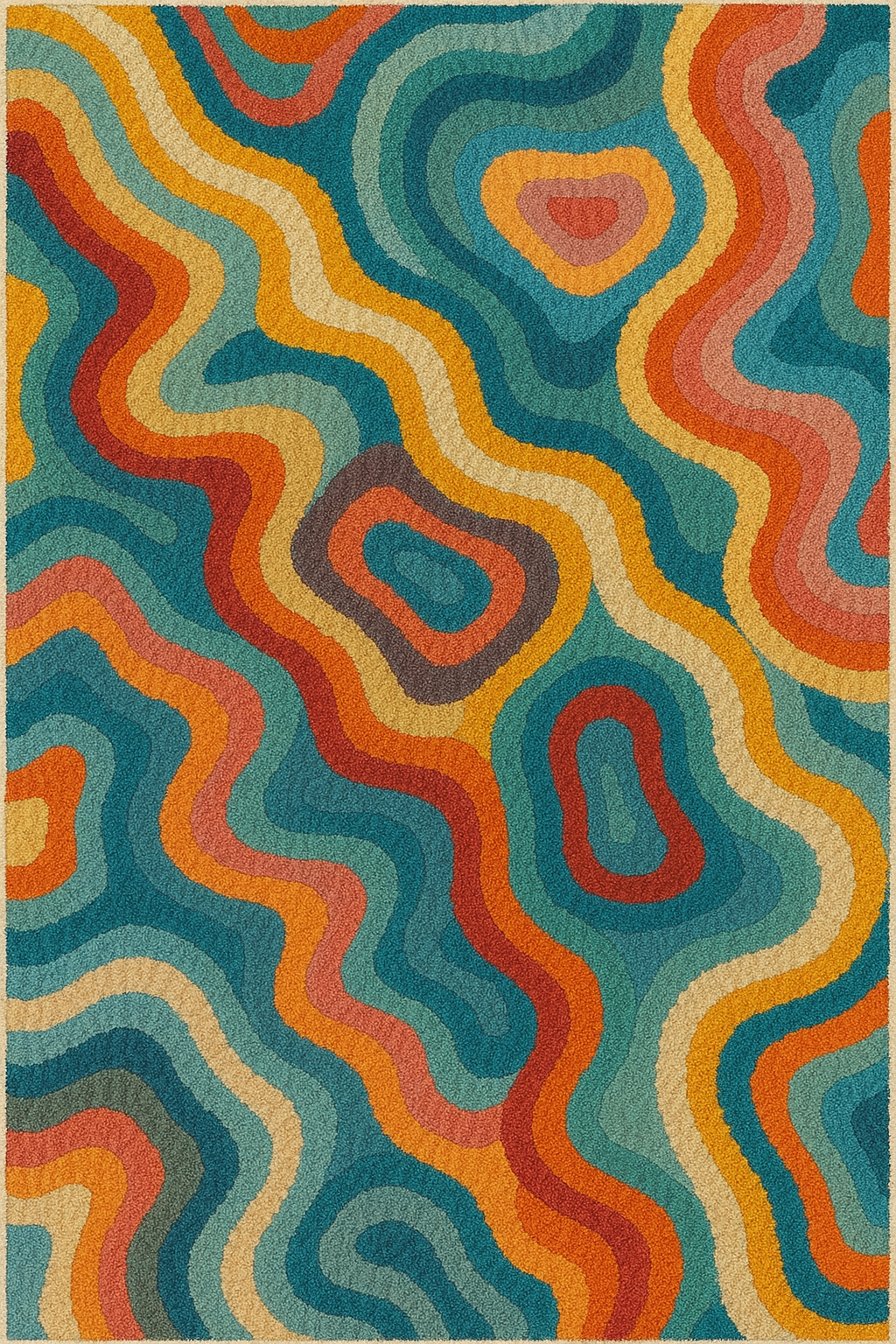 200 × 290 cm Afghan-Inspired Neural Rug