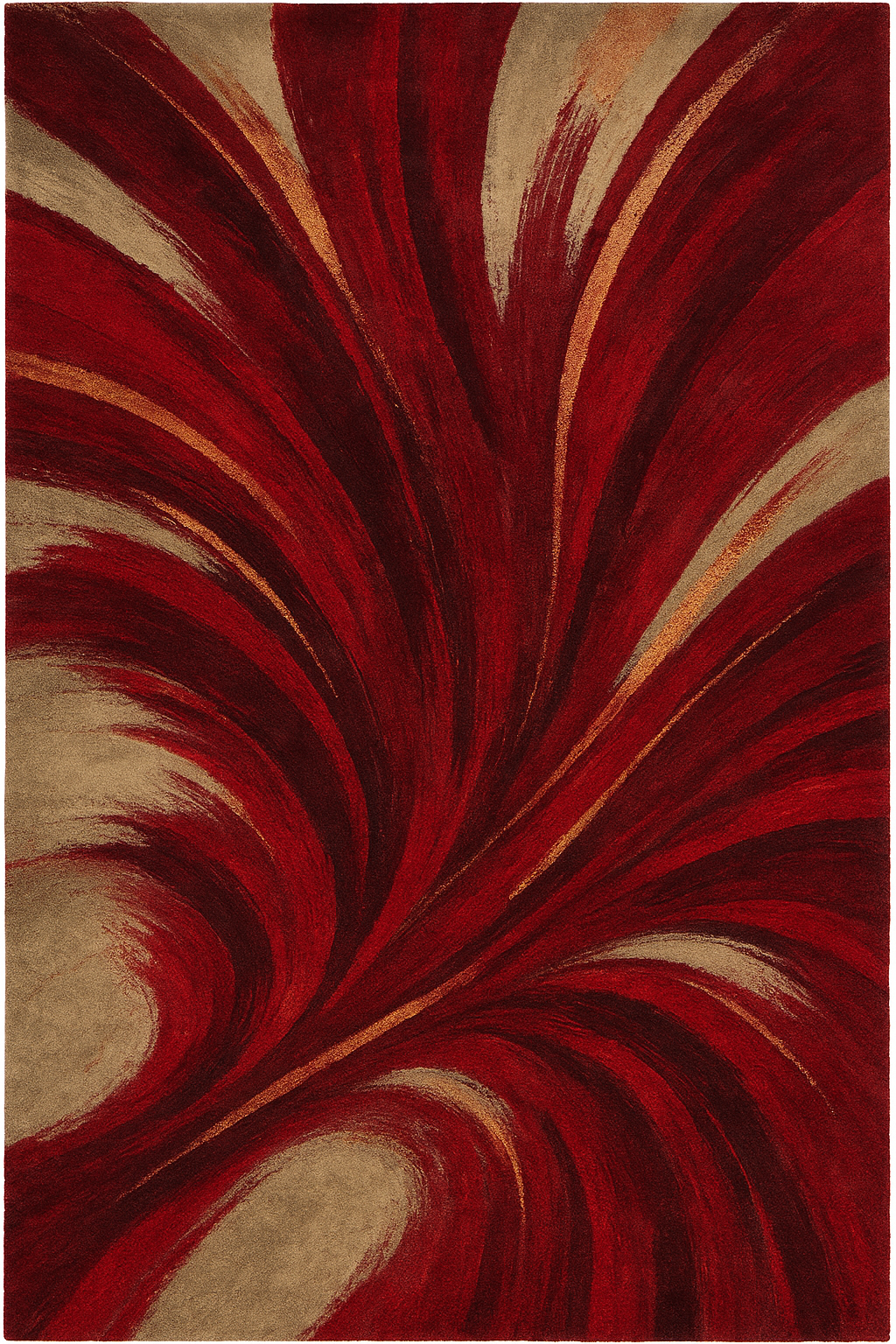 Crimson Echoes Afghan Rug - Made to Order (200 × 290 cm)
